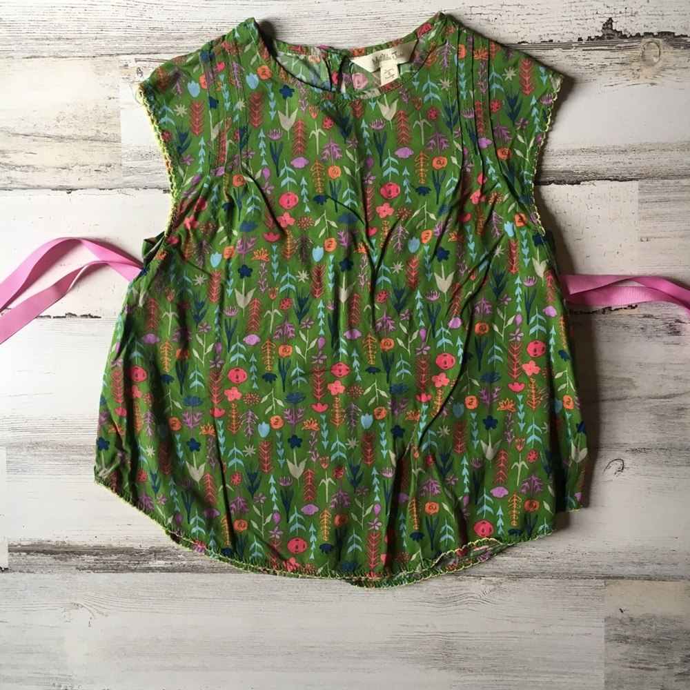 Matilda Jane Green Floral Tank Size 6